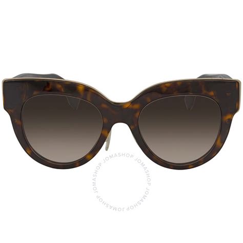 Fendi Brown Gradient Ladies Sunglasses FF 0360/G/S 0086 51